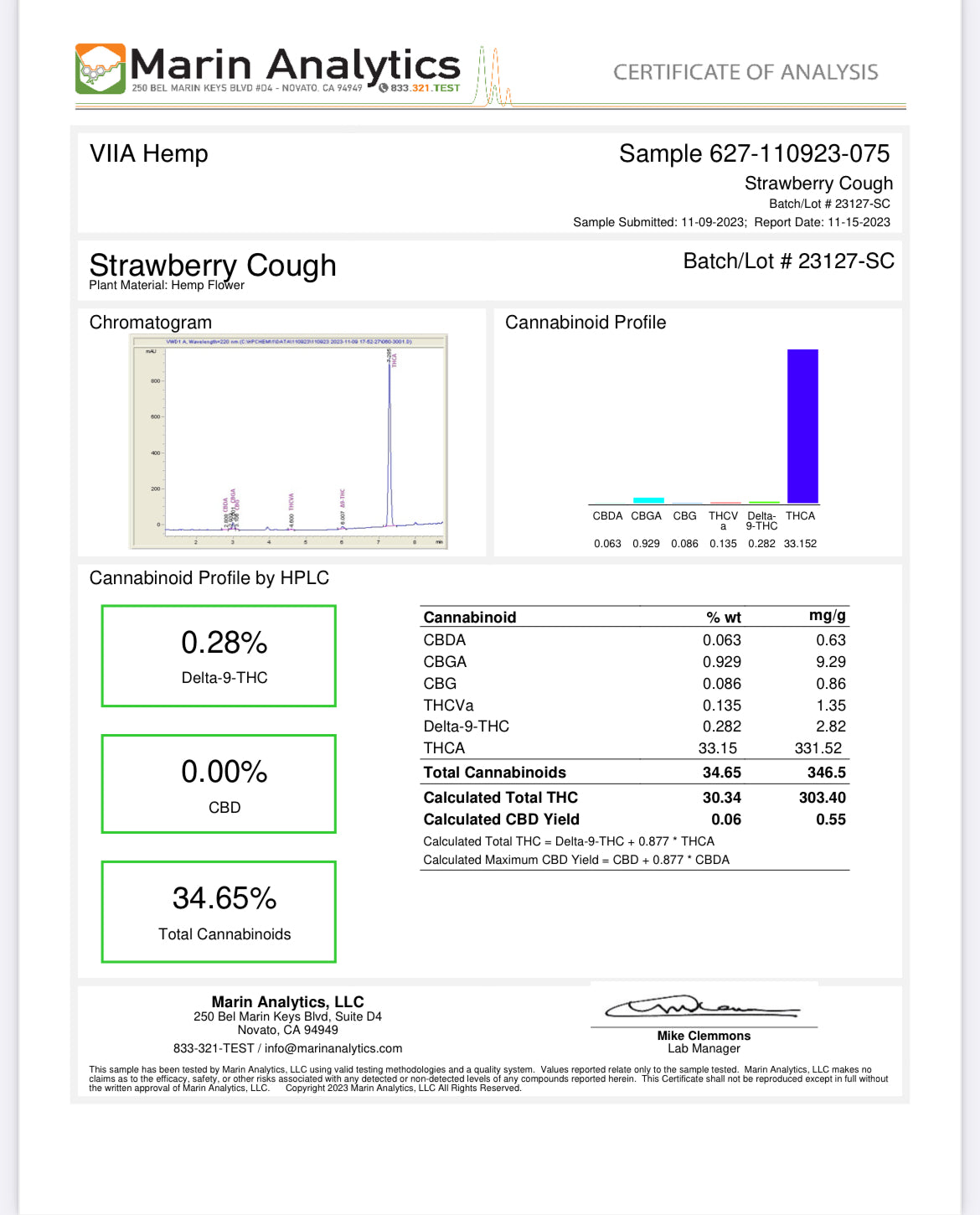 VIIA THCA Strawberry Cough Pre-Rolls (Sativa)