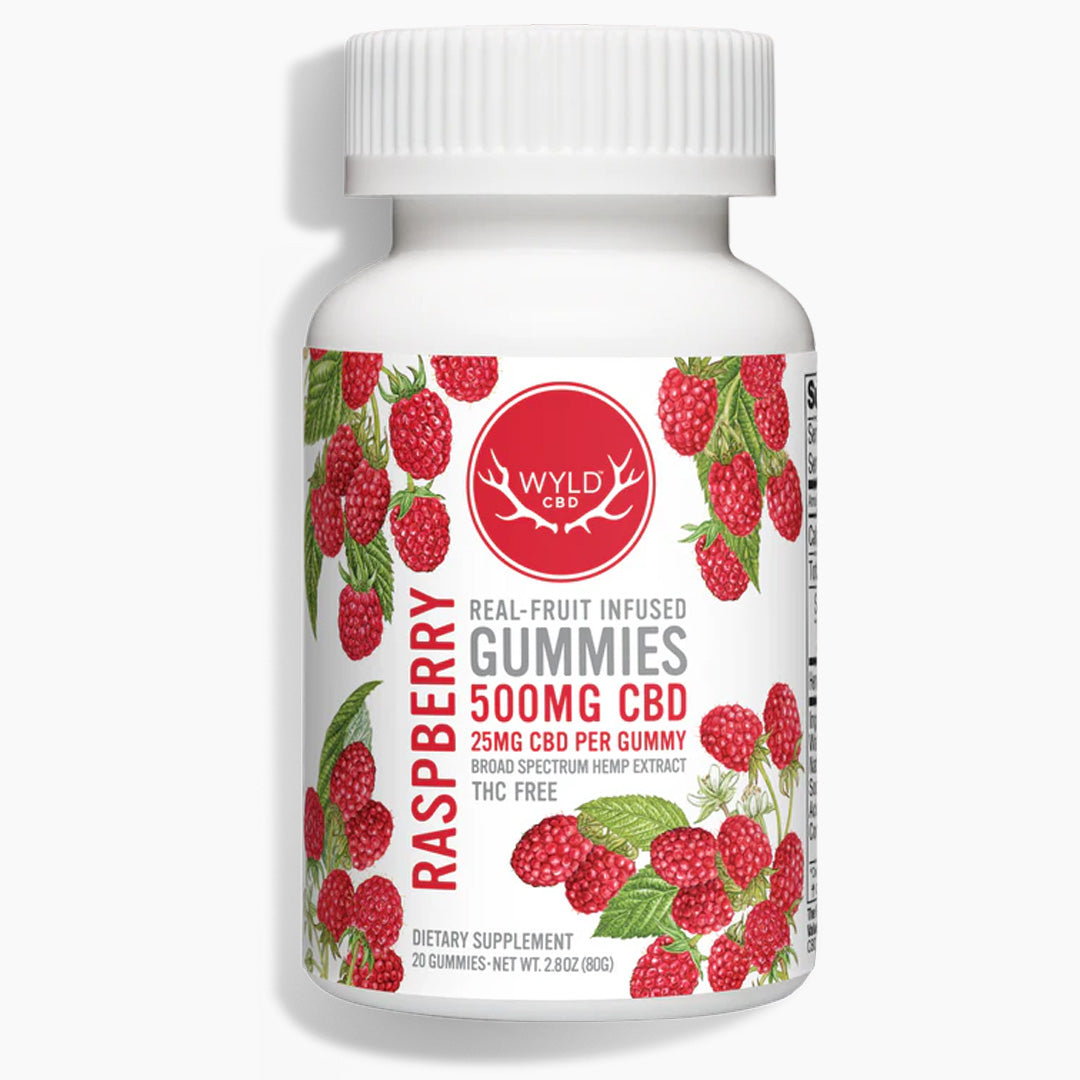 WYLD CBD Raspberry Gummies 500mg
