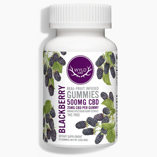 WYLD CBD Blackberry Gummies 500mg