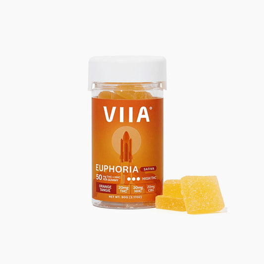 VIIA Euphoria Delta 9+ CBD Gummies - Orange Tangie