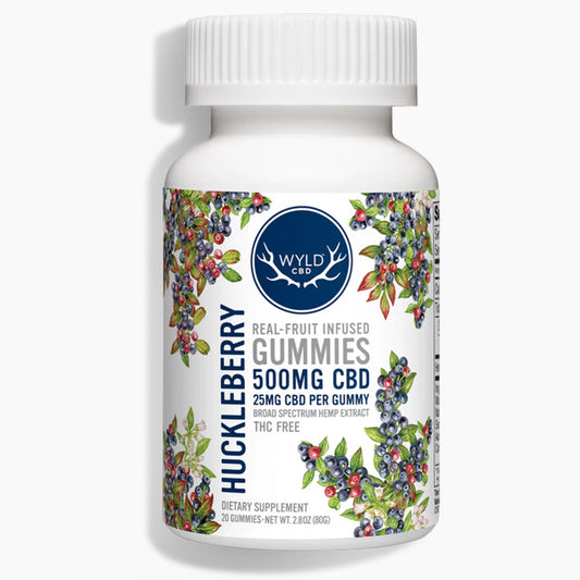 WYLD CBD Huckleberry Gummies 500mg