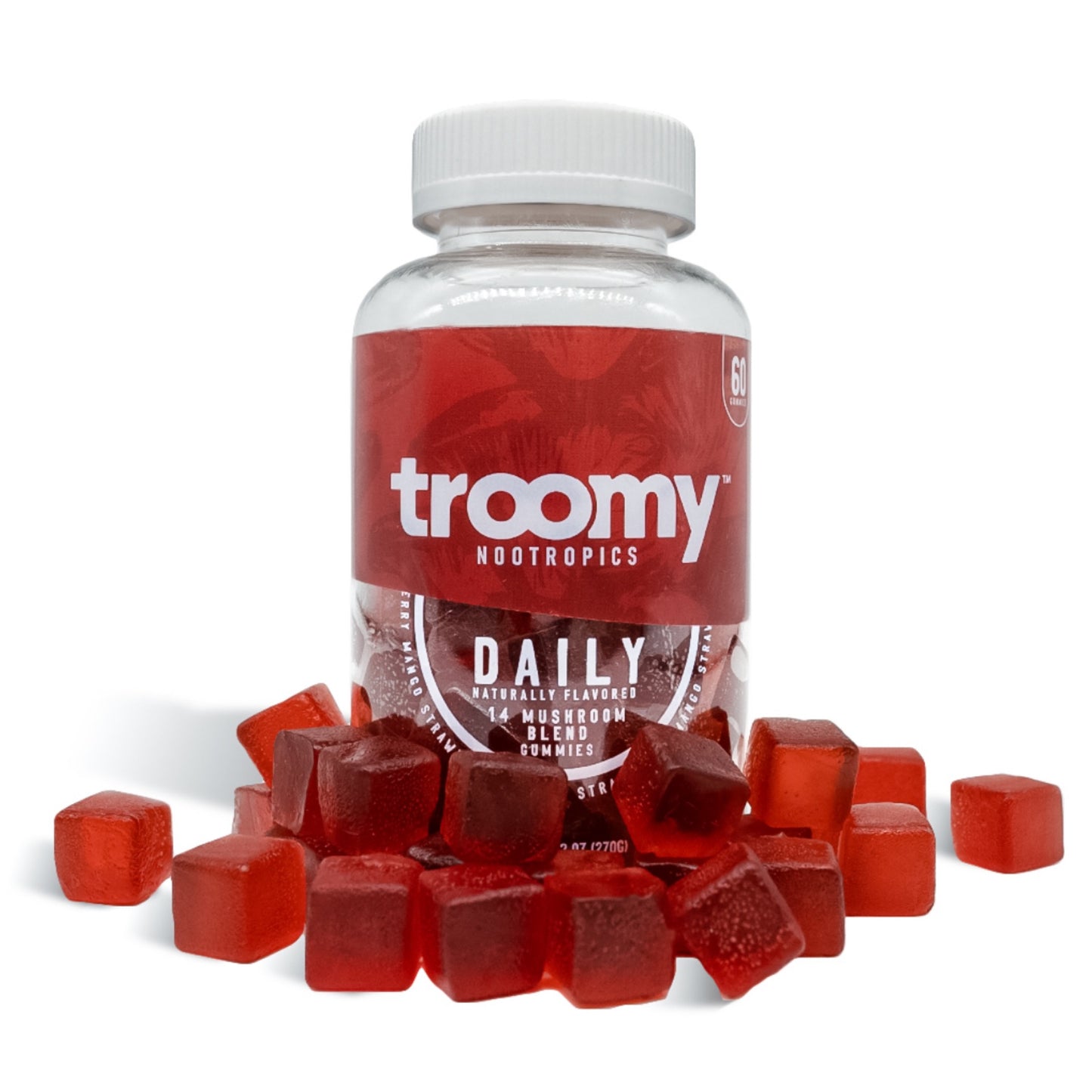 Troomy Nootropics 14 Mushroom Blend Daily Gummies