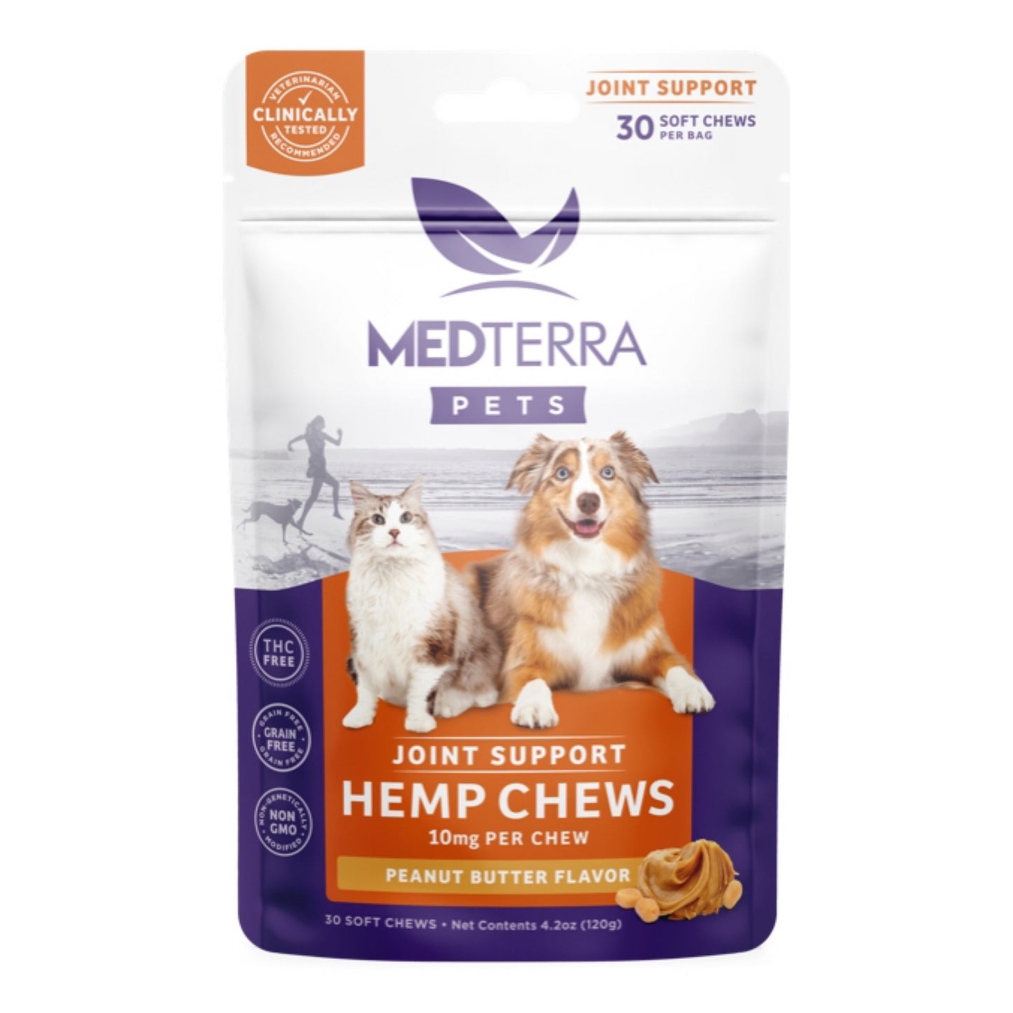 MEDTERRA Joint Support CBD Chews- Peanut Butter Flavor 300mg bag