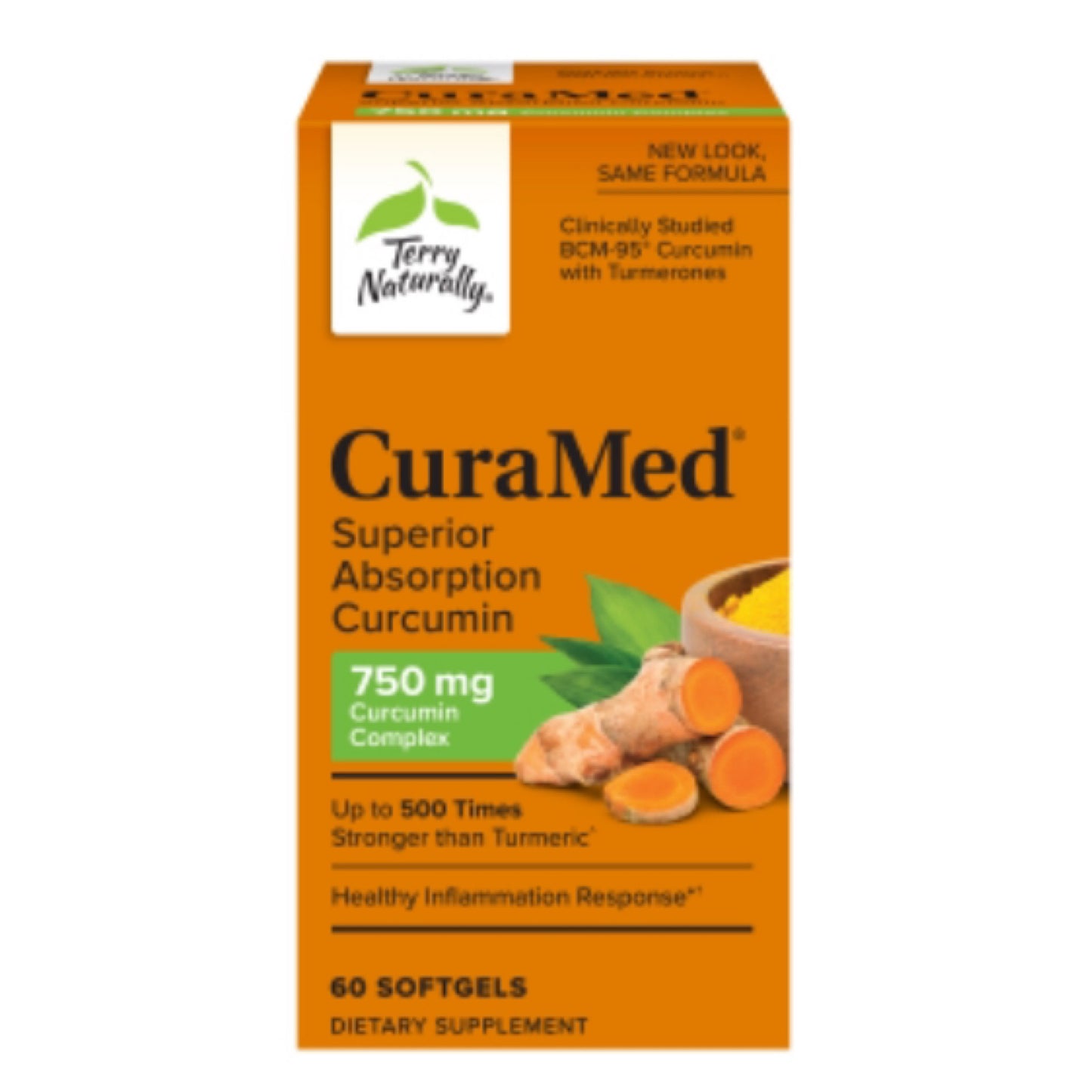 CuraMed 750mg / 60ct Curcumin By Terry Naturally
