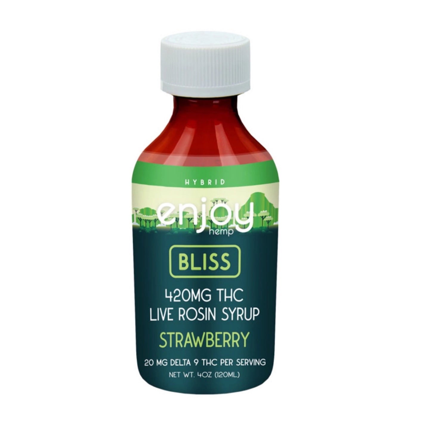 ENJOY HEMP 420mg DELTA 9 Syrup for Bliss-Strawberry (Hybrid)