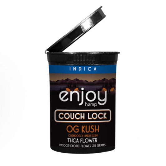 ENJOY 3.5g THCA Flower Jar-Couch Lock OG Kush (Indica)