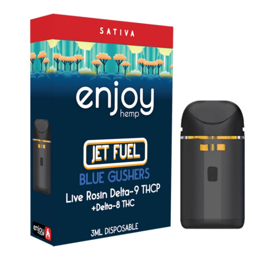 ENJOY 3ml Delta9-THCP Disposable - Blue Gushers for Jet Fuel (Sativa)