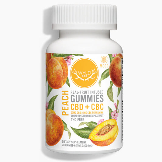 WYLD CBD + CBC Peach Mood Gummies