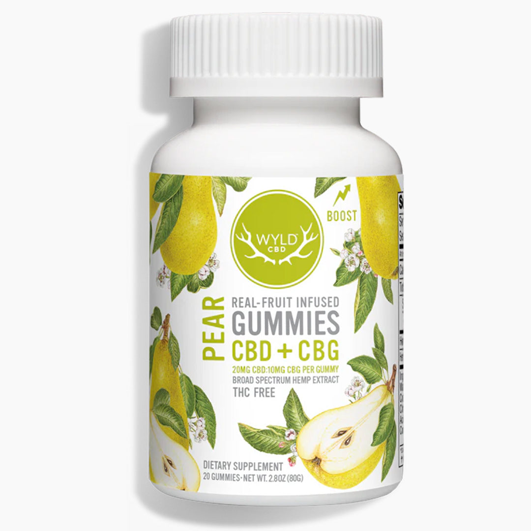 WYLD CBD + CBG Pear Gummies